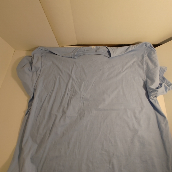 Blue Cotton Shirt Sleeve Tee Shirt Red Rooster Design on Front Size XXL - Picture 7 of 8